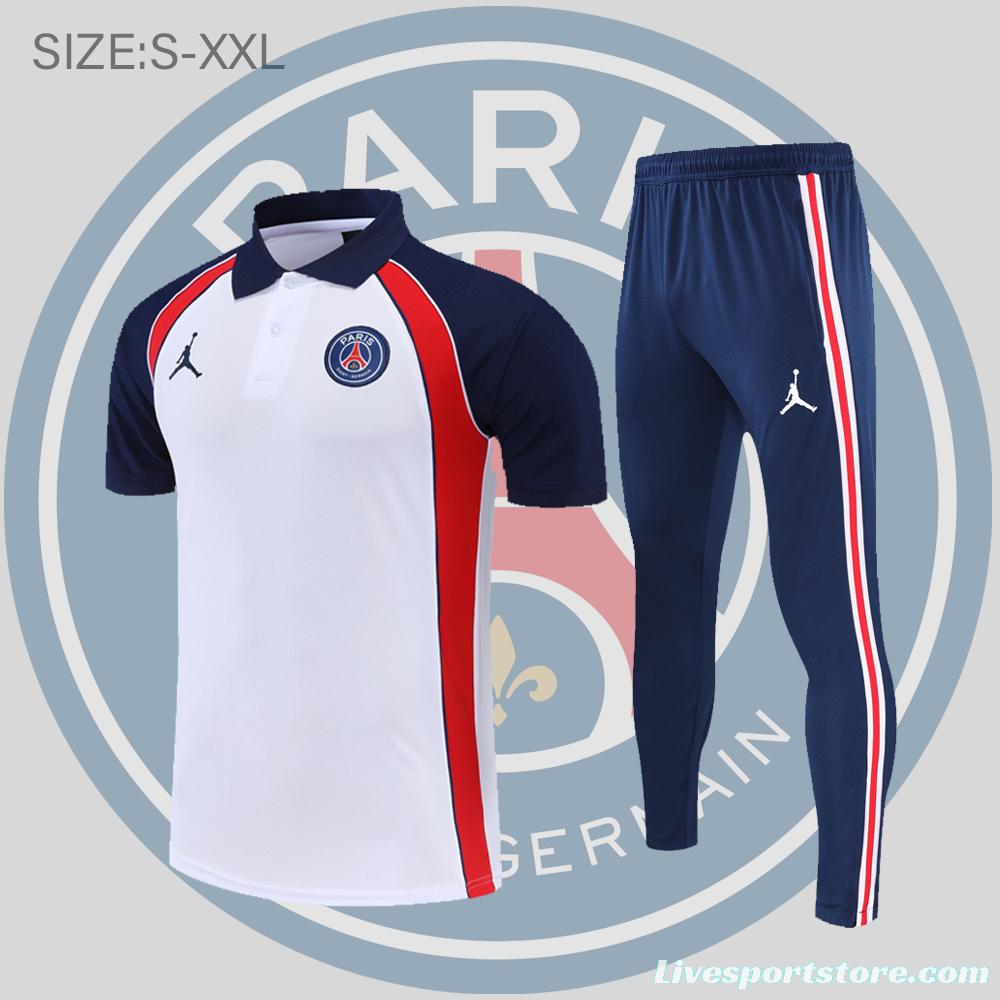 PSG X Jordan POLO kit white and red edge (not supported to be sold separately)