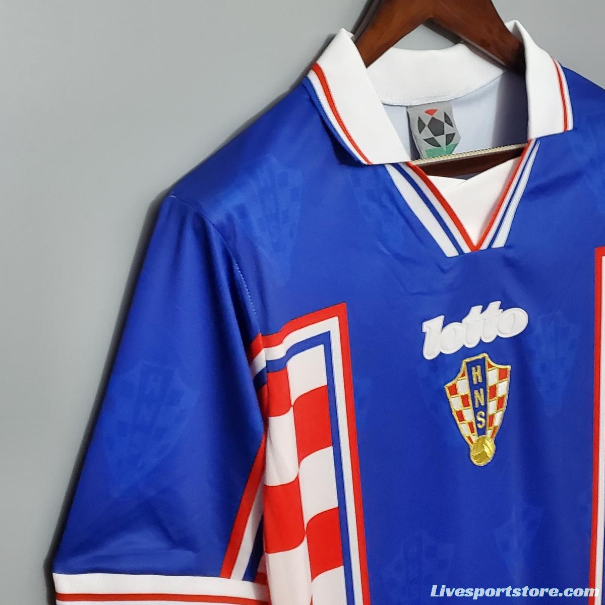 Retro 1998 Croatia home Soccer Jersey