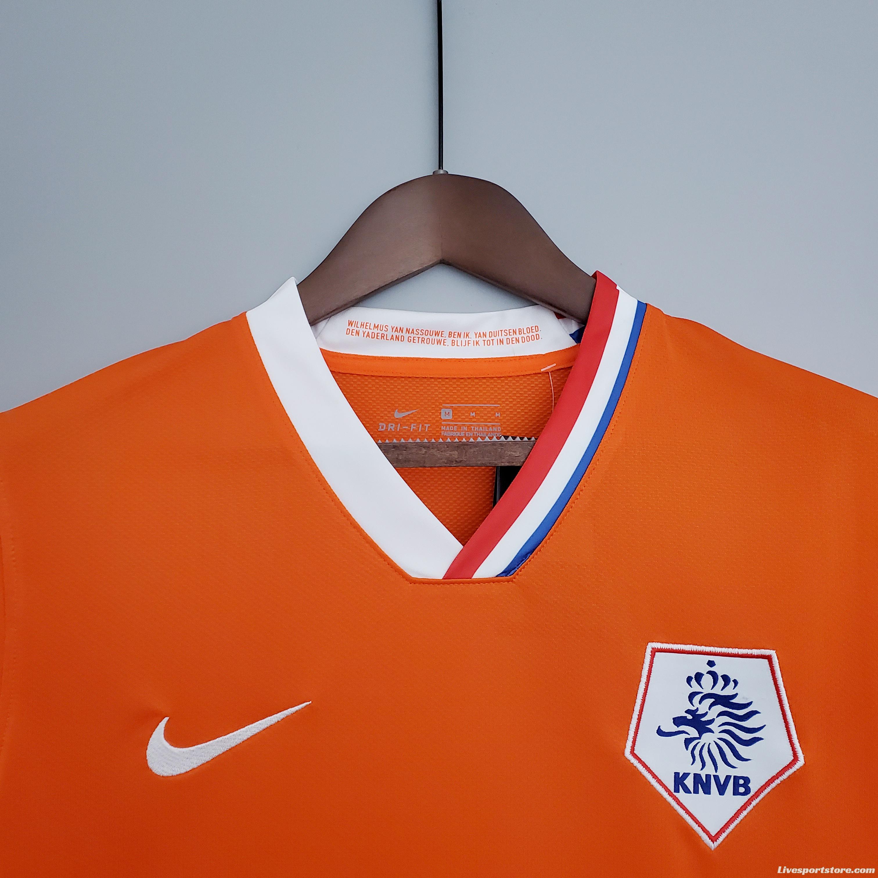 Retro Netherlands 2008 home Soccer Jersey