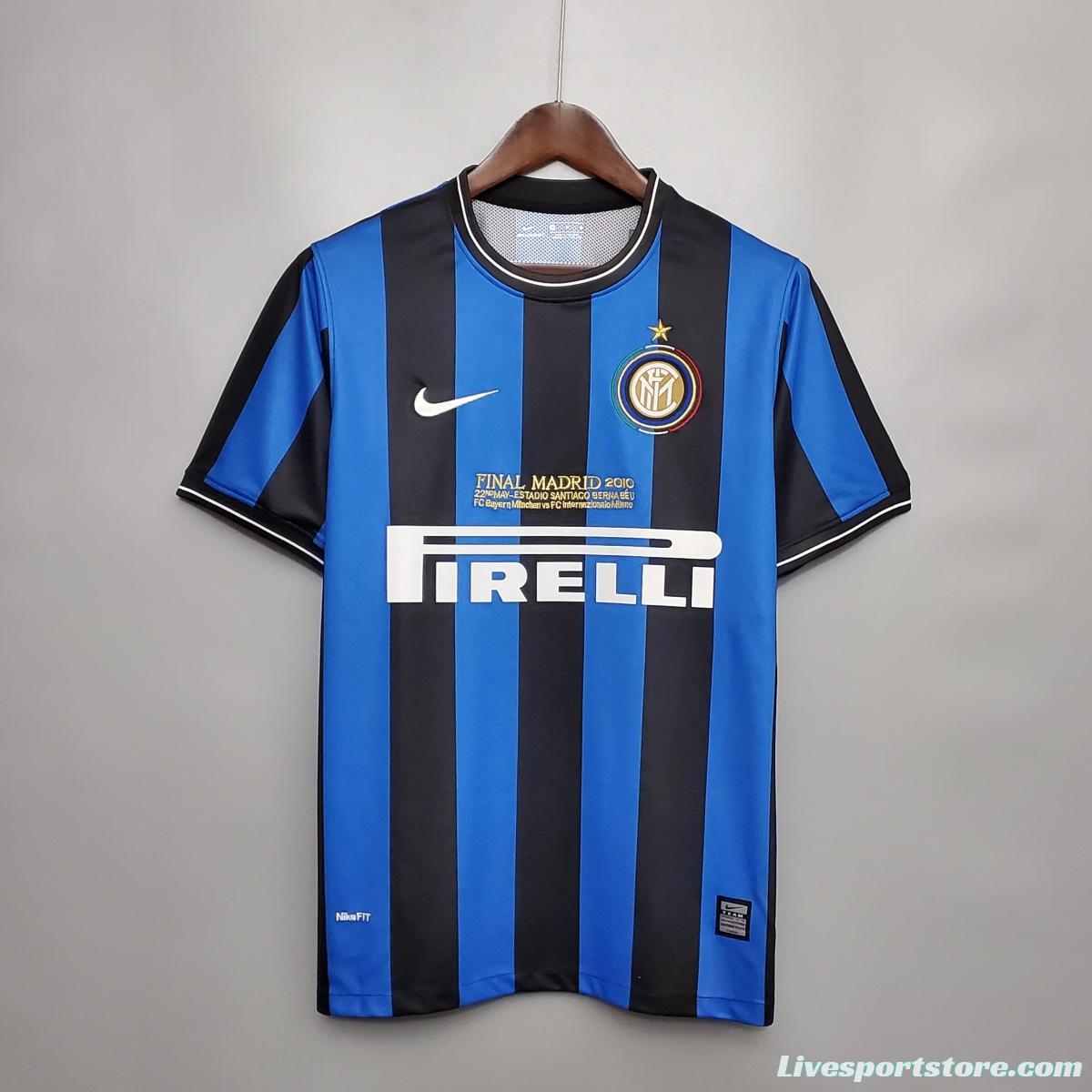 Retro 2010 Inter Milan home Soccer Jersey