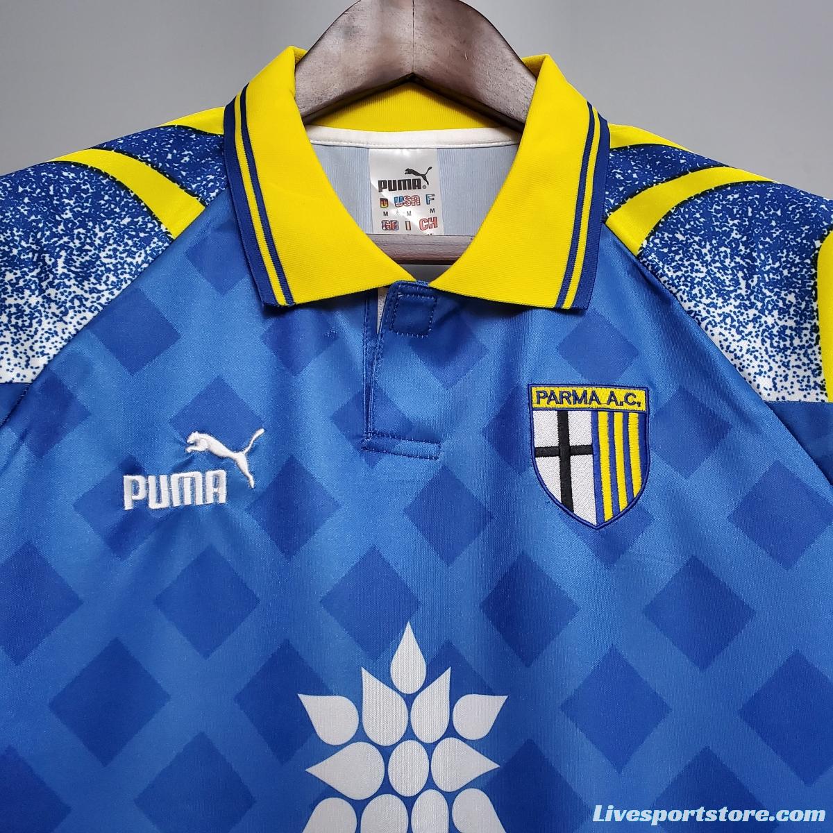 Retro Parma 95/97 Blue Soccer Jersey