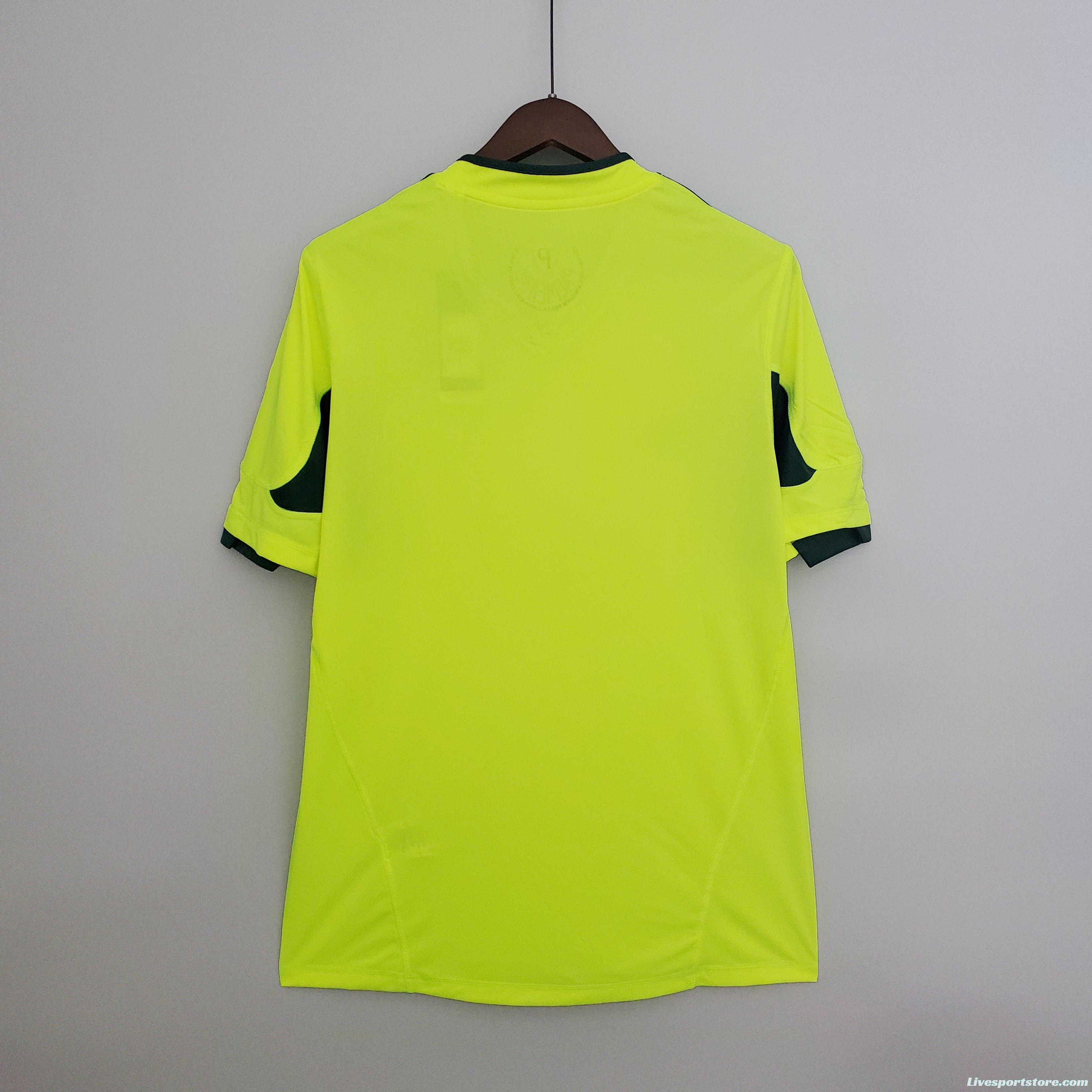 Retro 10/11 Palmeiras Fluorescent Green Soccer Jersey