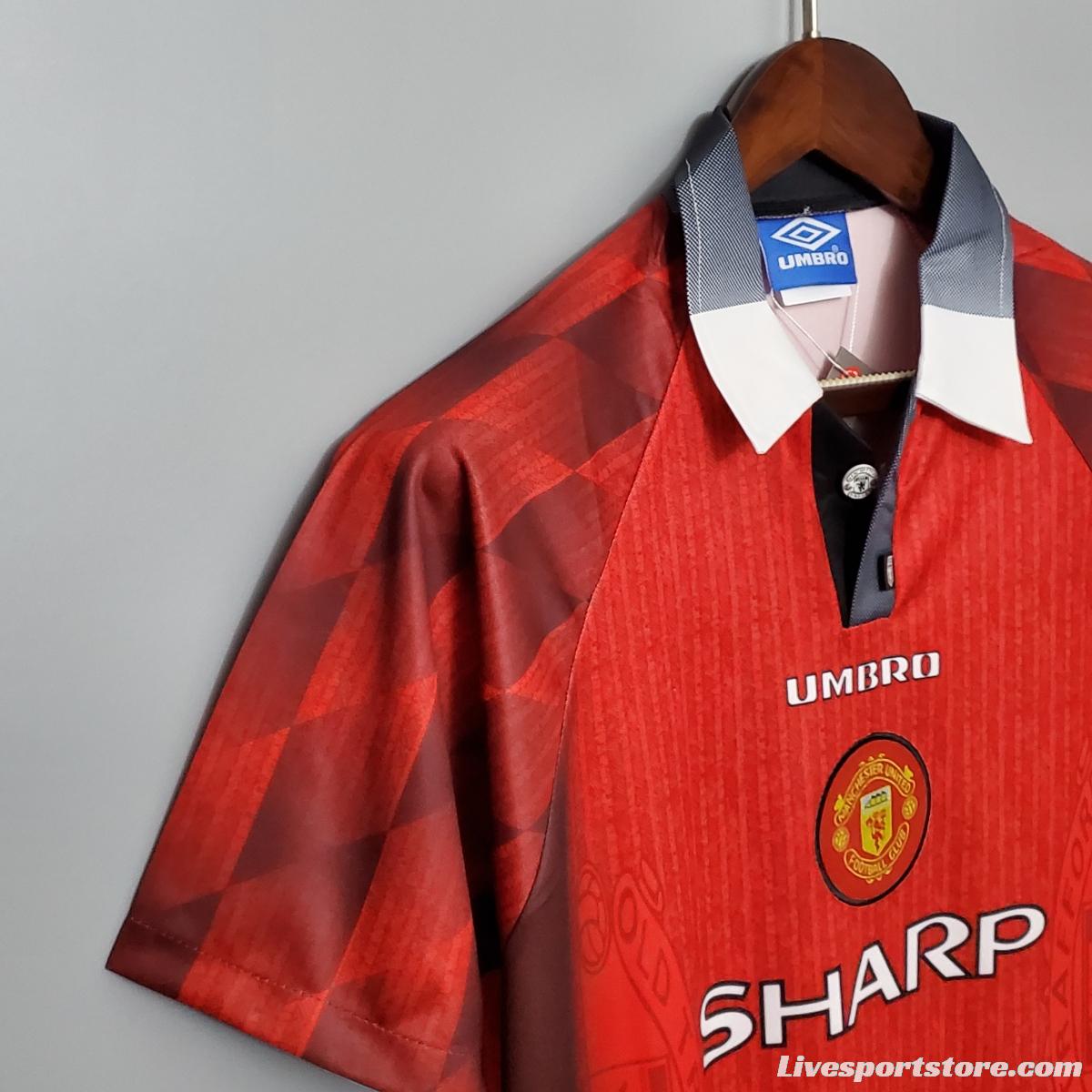 Retro 96/97 Manchester United home Soccer Jersey