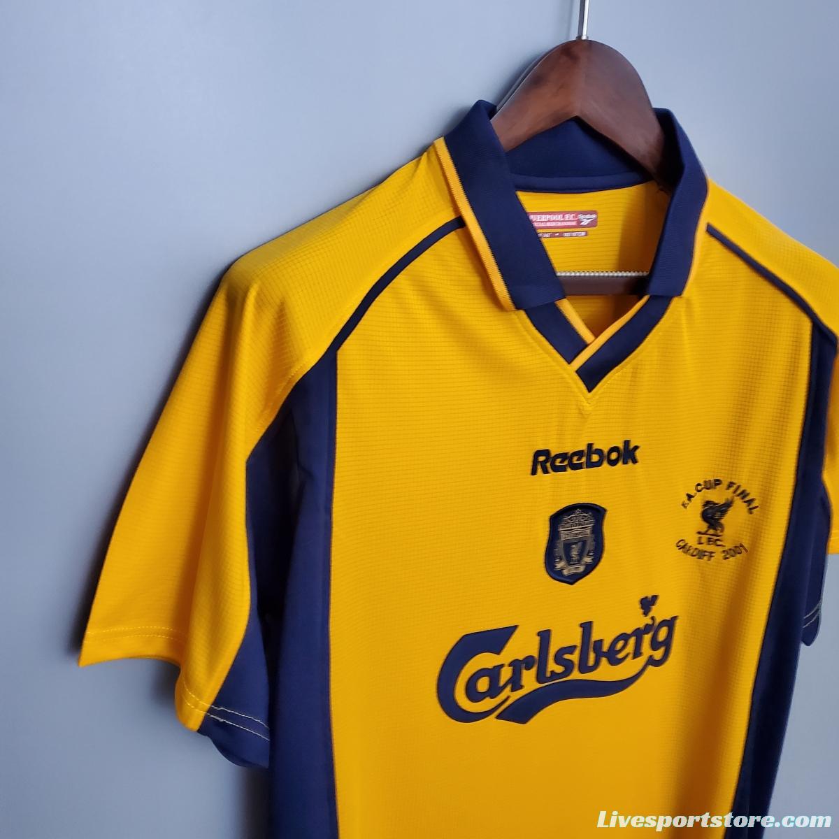 Retro Liverpool 00/01 away Soccer Jersey