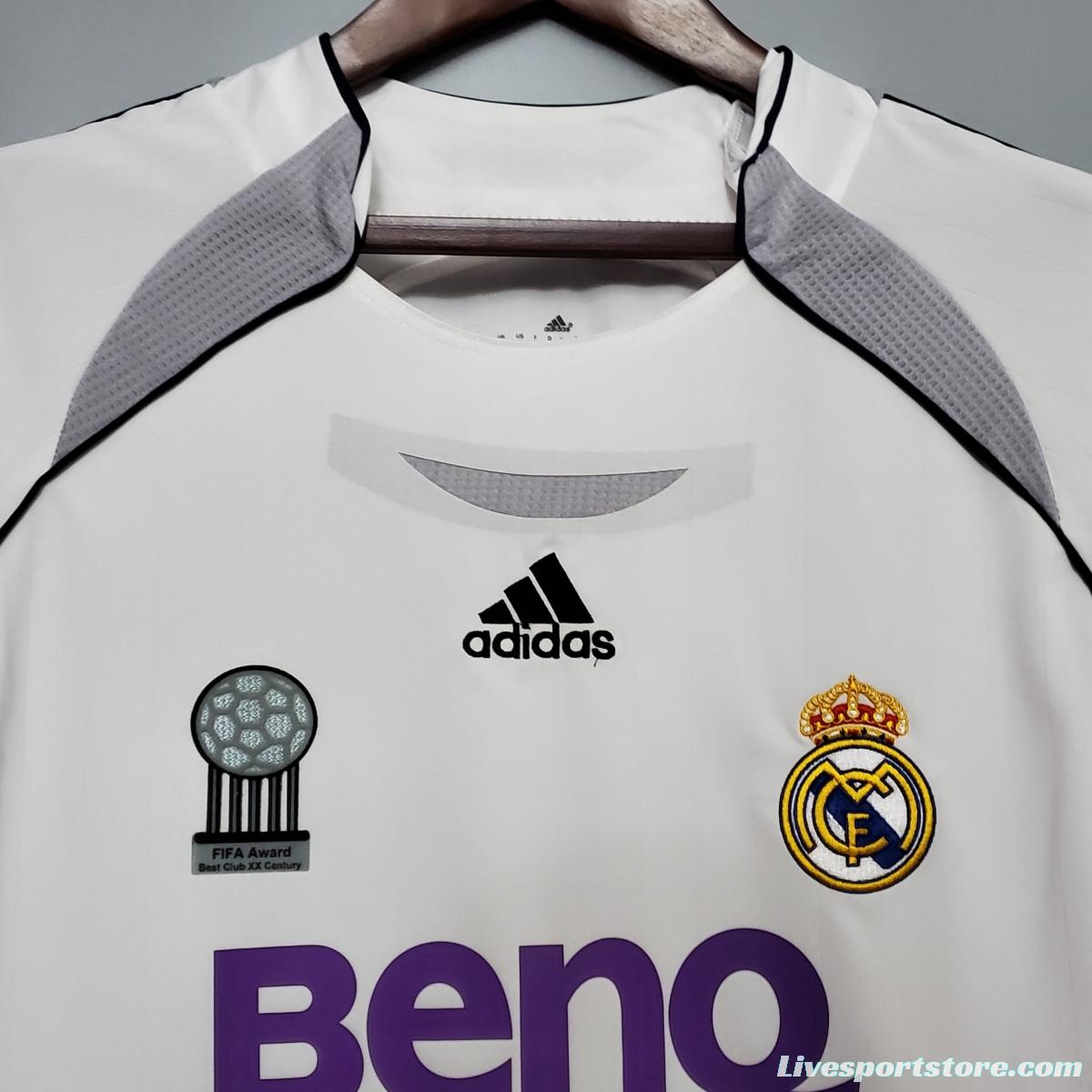 Retro Real Madrid 06/07 home Soccer Jersey