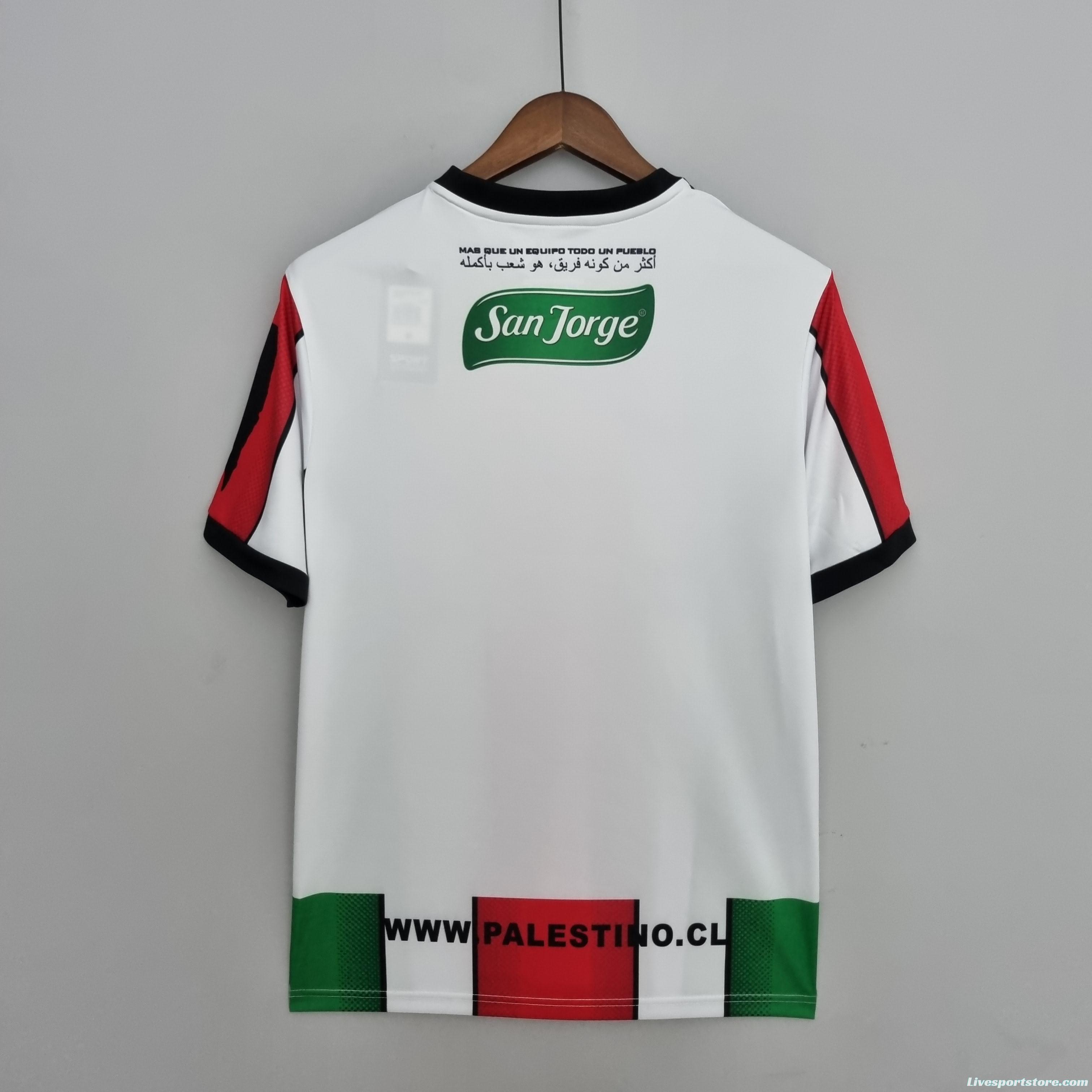 22/23 Deportivo Palestino Red White Green Soccer Jersey