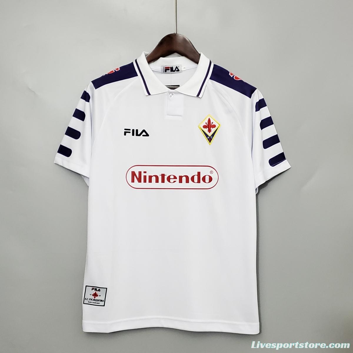 Retro 98/99 Fiorentina Away White Jersey