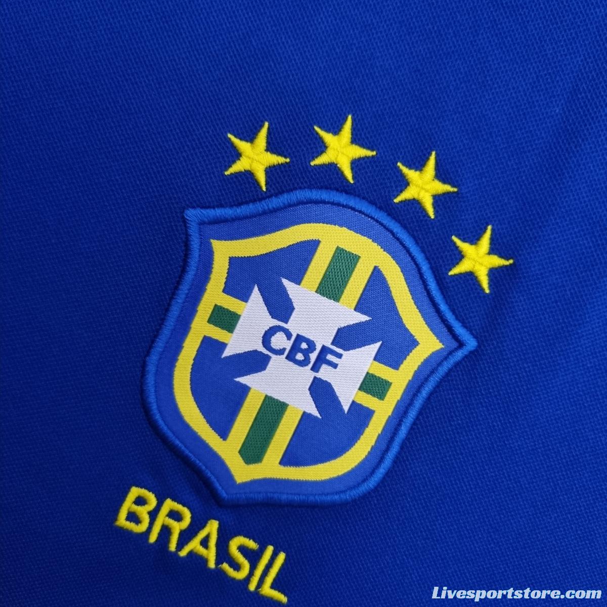 Retro 1998 Brazil away Soccer Jersey