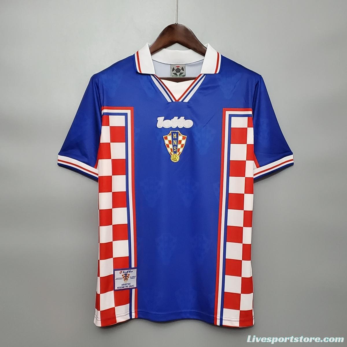 Retro 1998 Croatia home Soccer Jersey