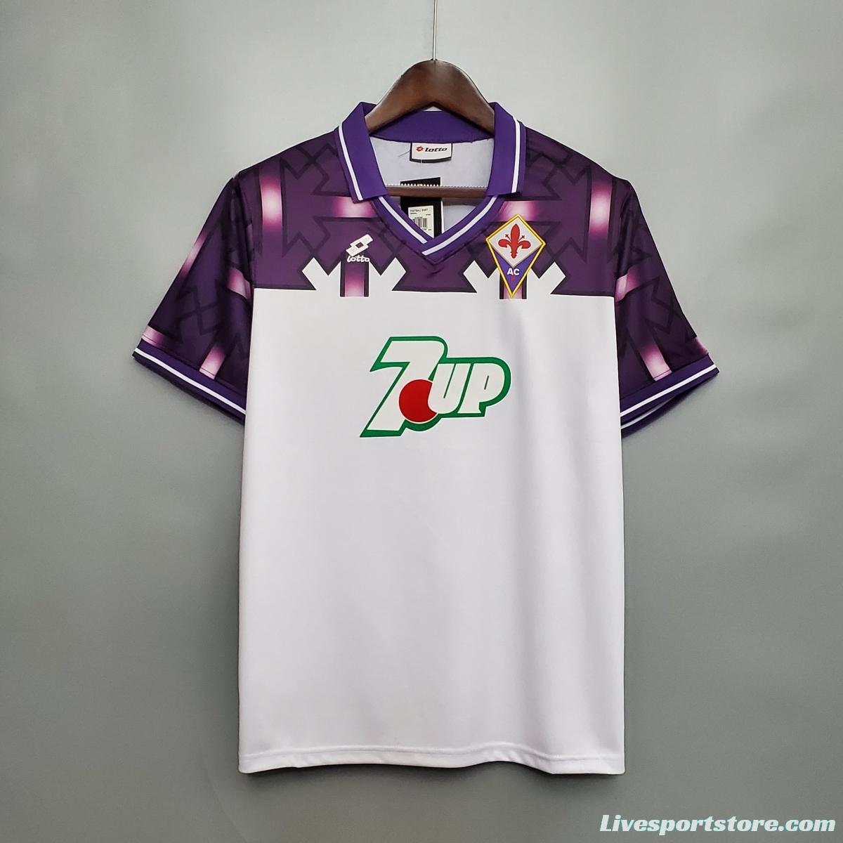 Retro 92/93 Fiorentina away Soccer Jersey