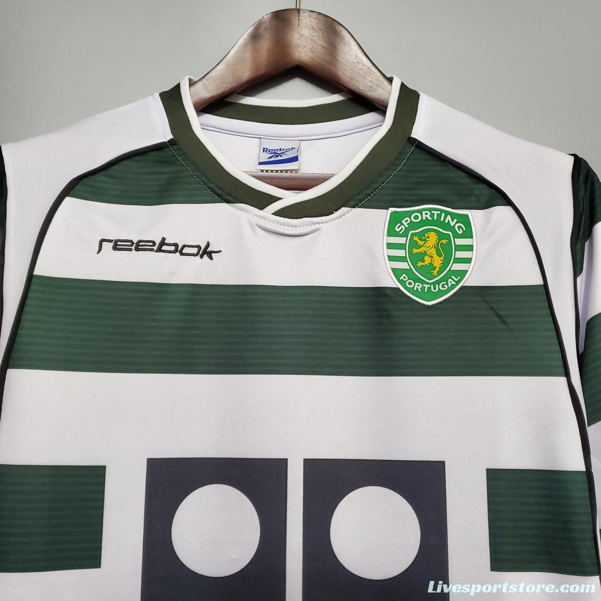 Retro Sporting Lisbon 01/03 home Soccer Jersey