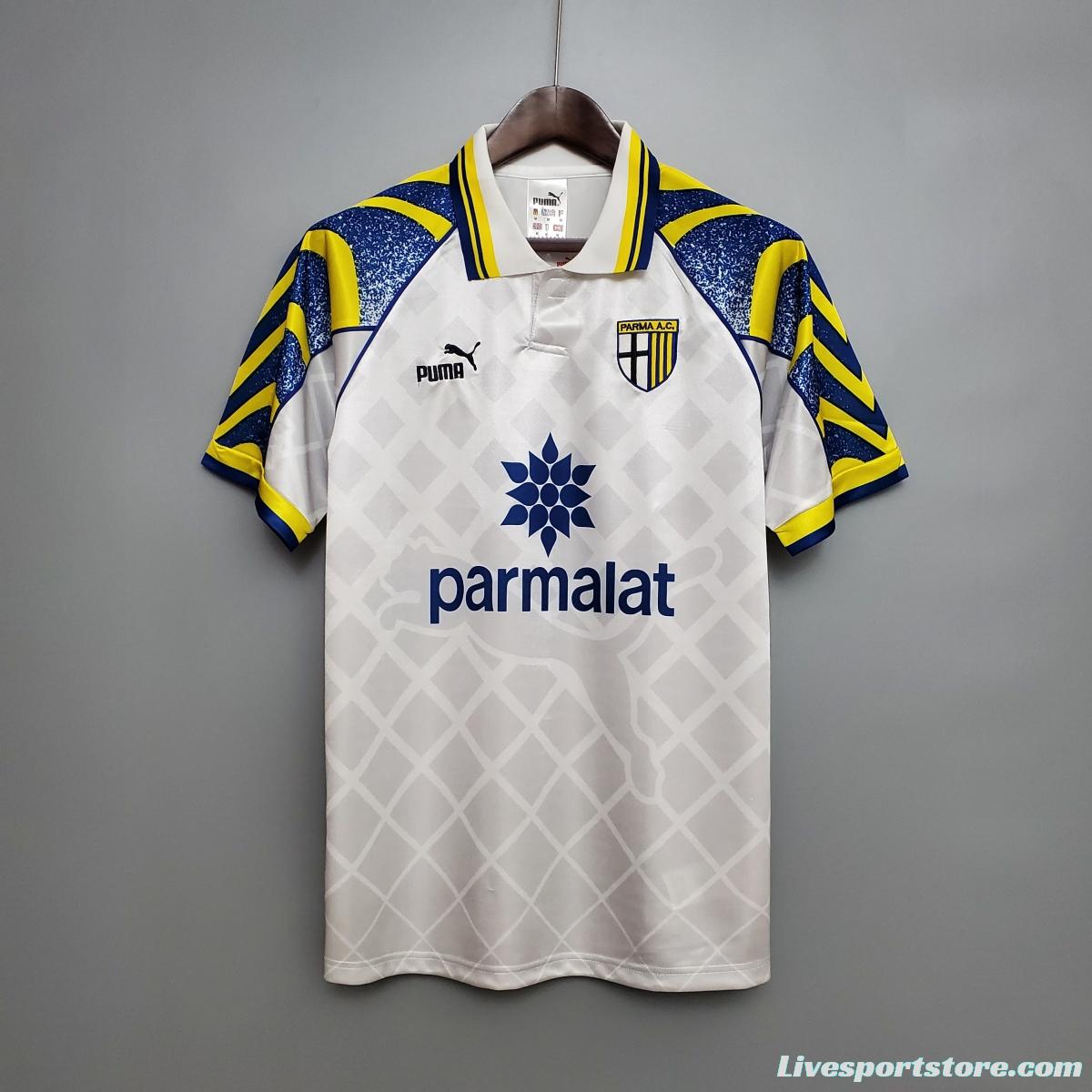 Retro Parma 95/97 White Soccer Jersey