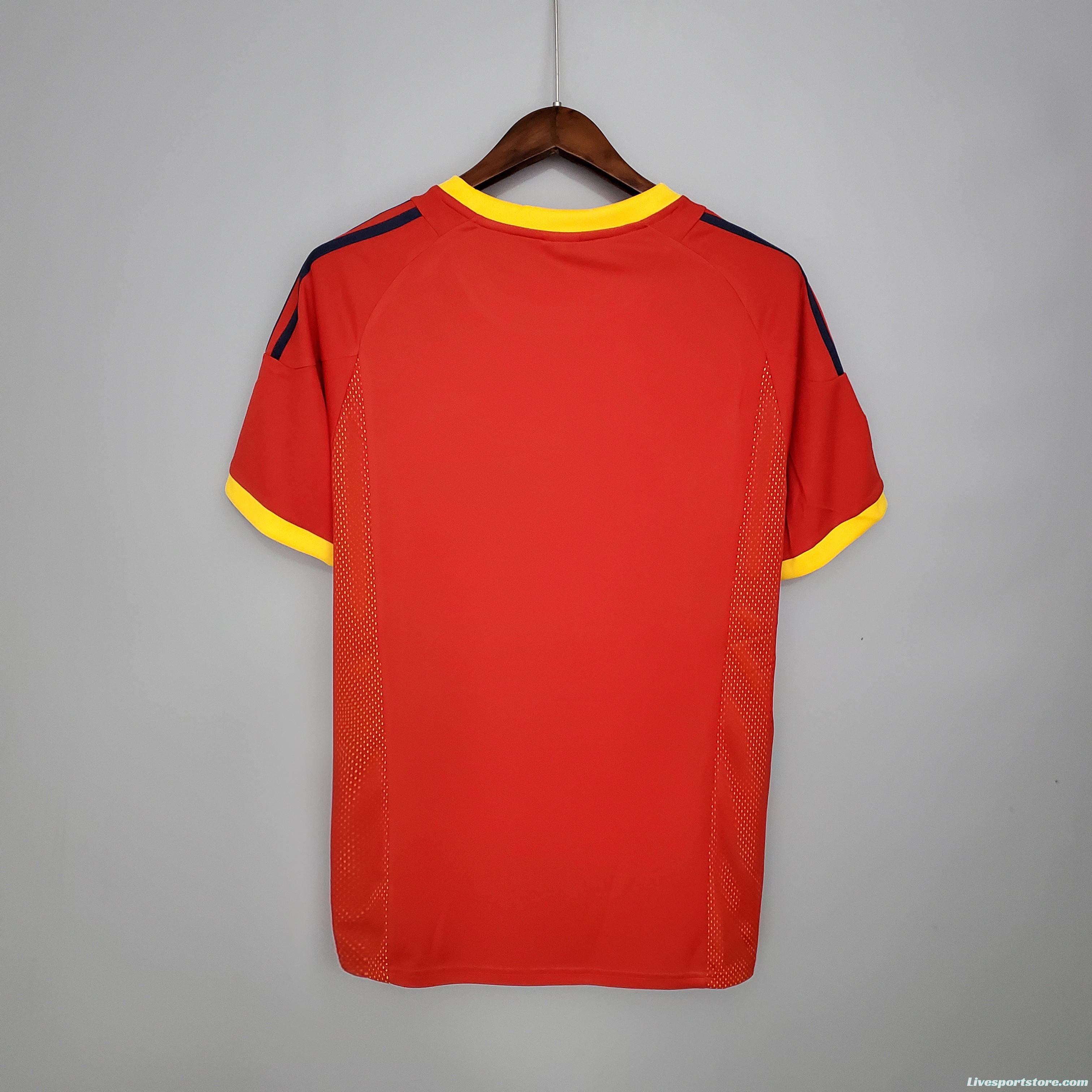 Retro Spain 2002 home Soccer Jersey