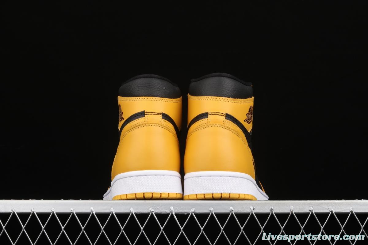 Air Jordan 1 High OG Pollen black and yellow 555088-701