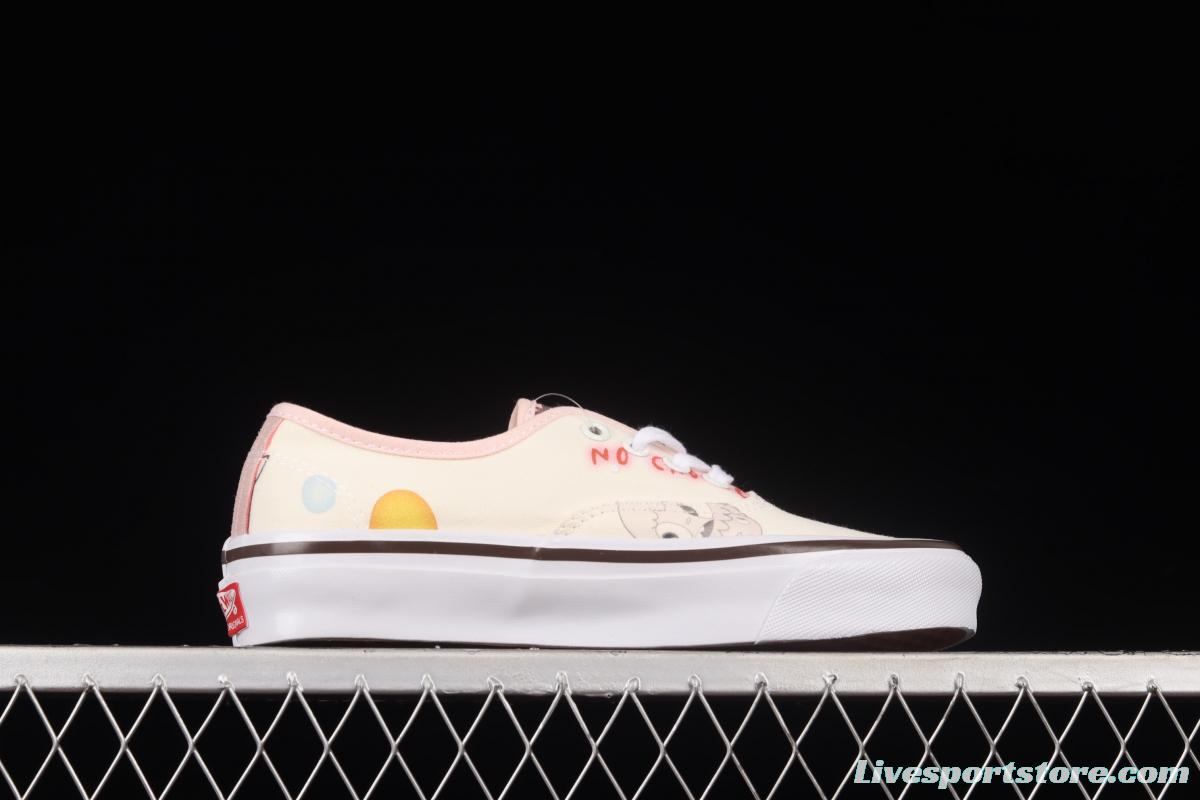 Javier Calleja x Vans OG Authentic Lx Little Red Book popular style Vance big eyes co-named low-top board shoes VN0A4BV96Z6