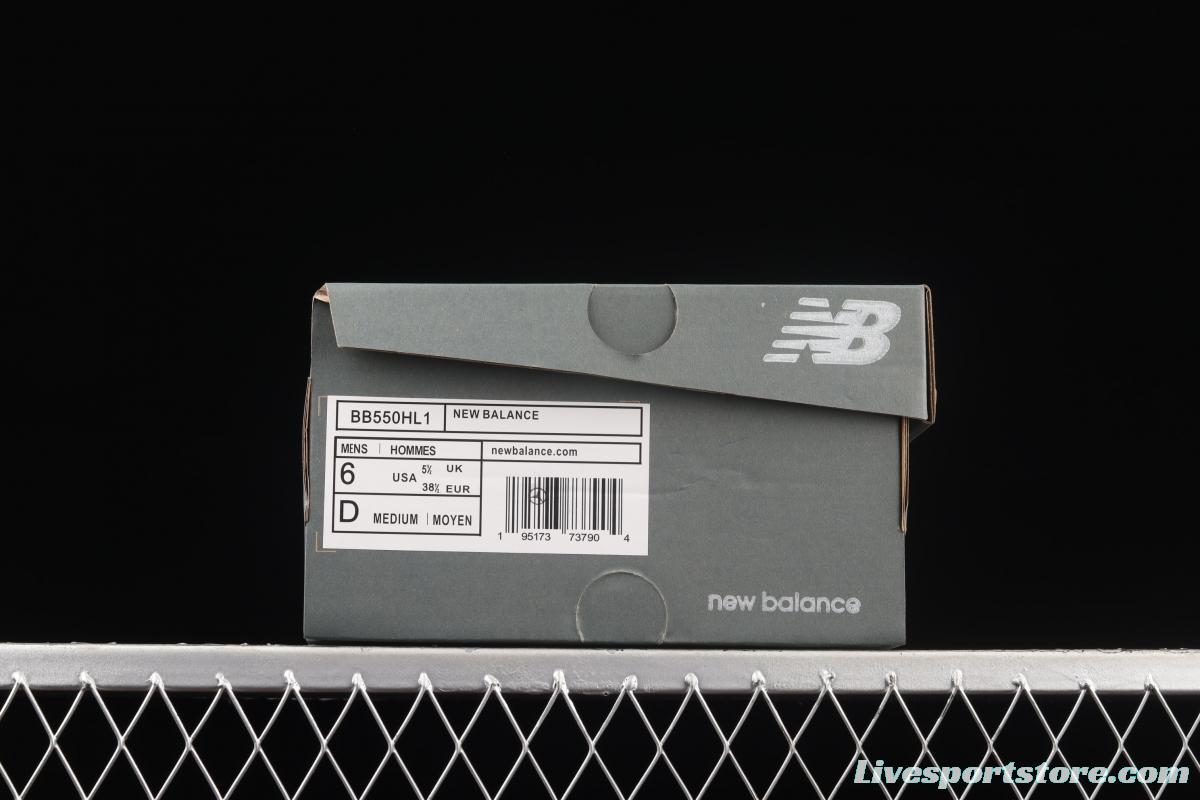 New Balance BB550 series new balanced leather neutral casual running shoes BB550HL1