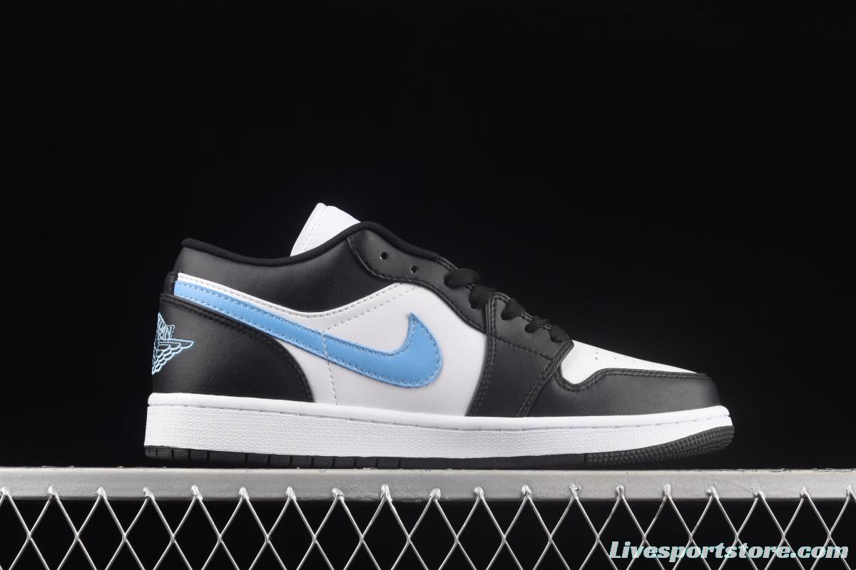 Air Jordan Low black blue and white low-gang culture leisure sports basketball shoes DC0774-041