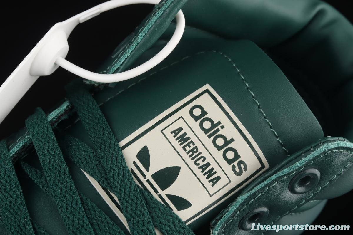 Adidas Originals Americana Hi EF2806 clover breathable fabric face campus wind high upper board shoes