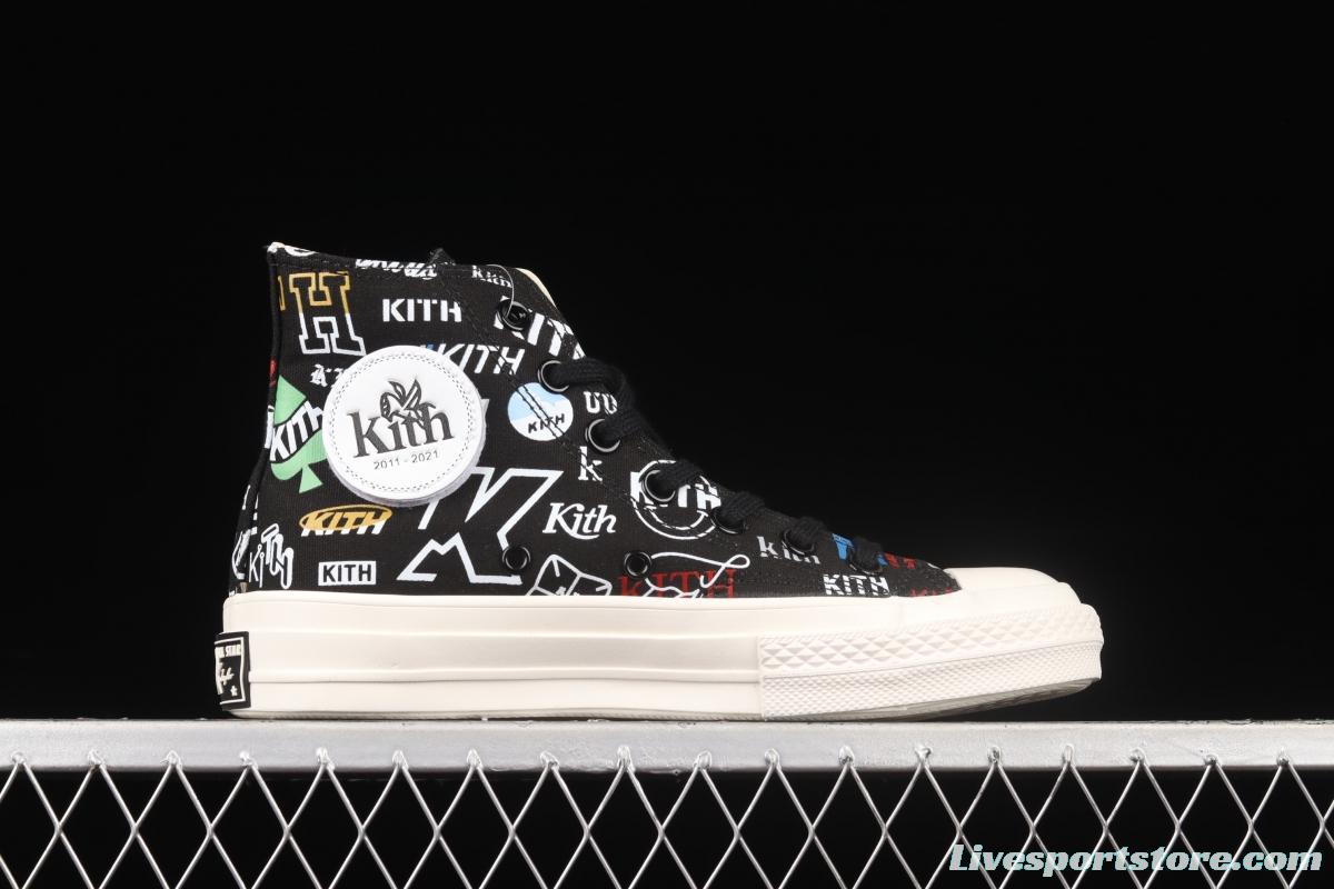 Kith x Converse 1970 S Converse cooperative high-top casual board shoes 172465C