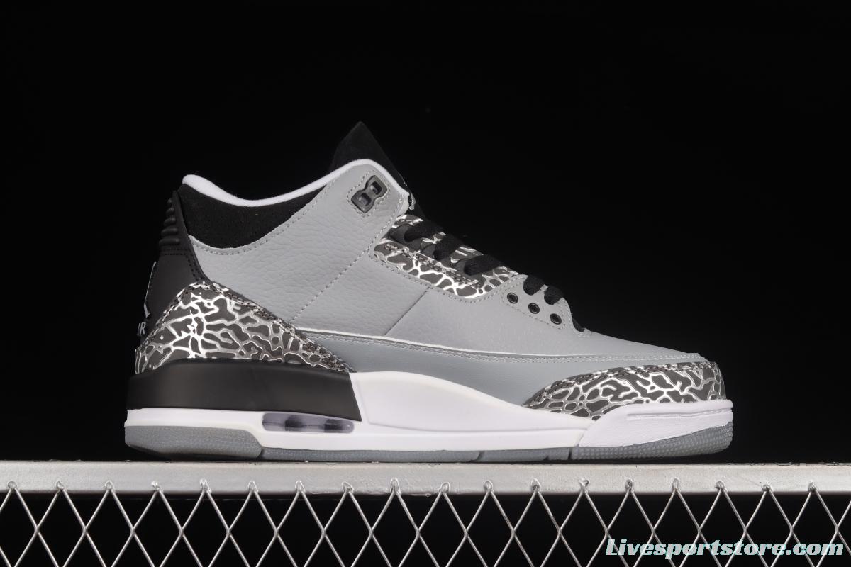 Air Jordan 3 Wolf Grey AJ3 Joe 3 Wolf Grey 136064-004