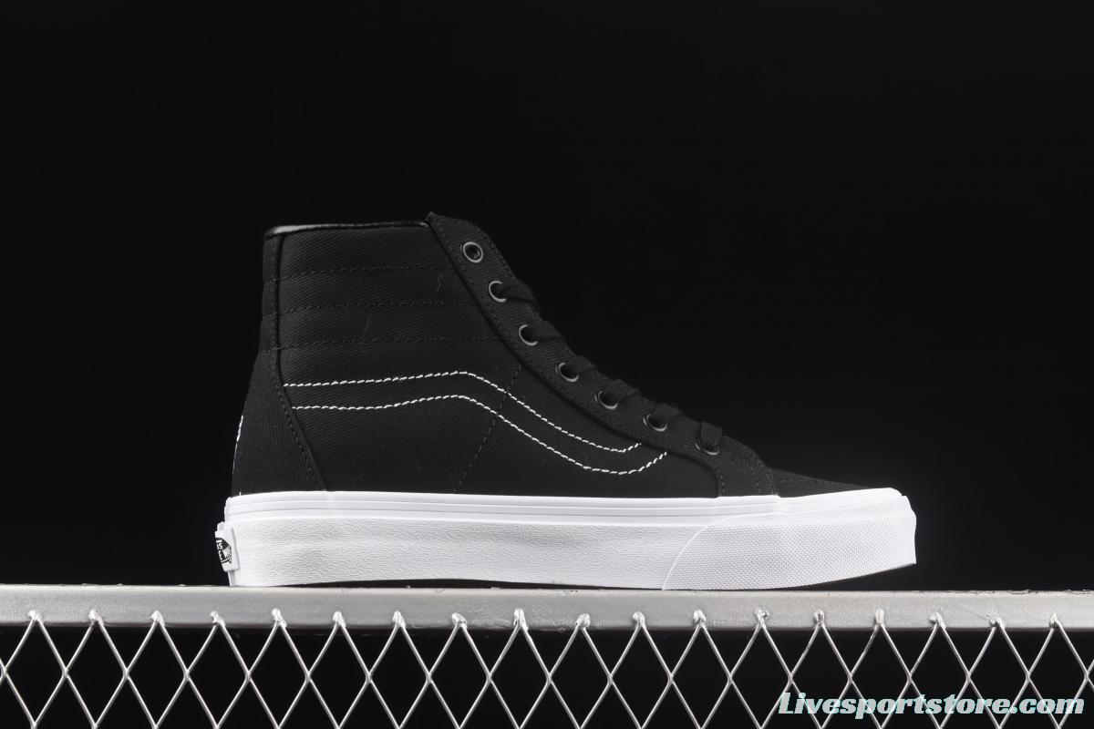 Vans Sk8-Hi SF black line elevation upper casual skateboard shoes VN0A4UWN4VO