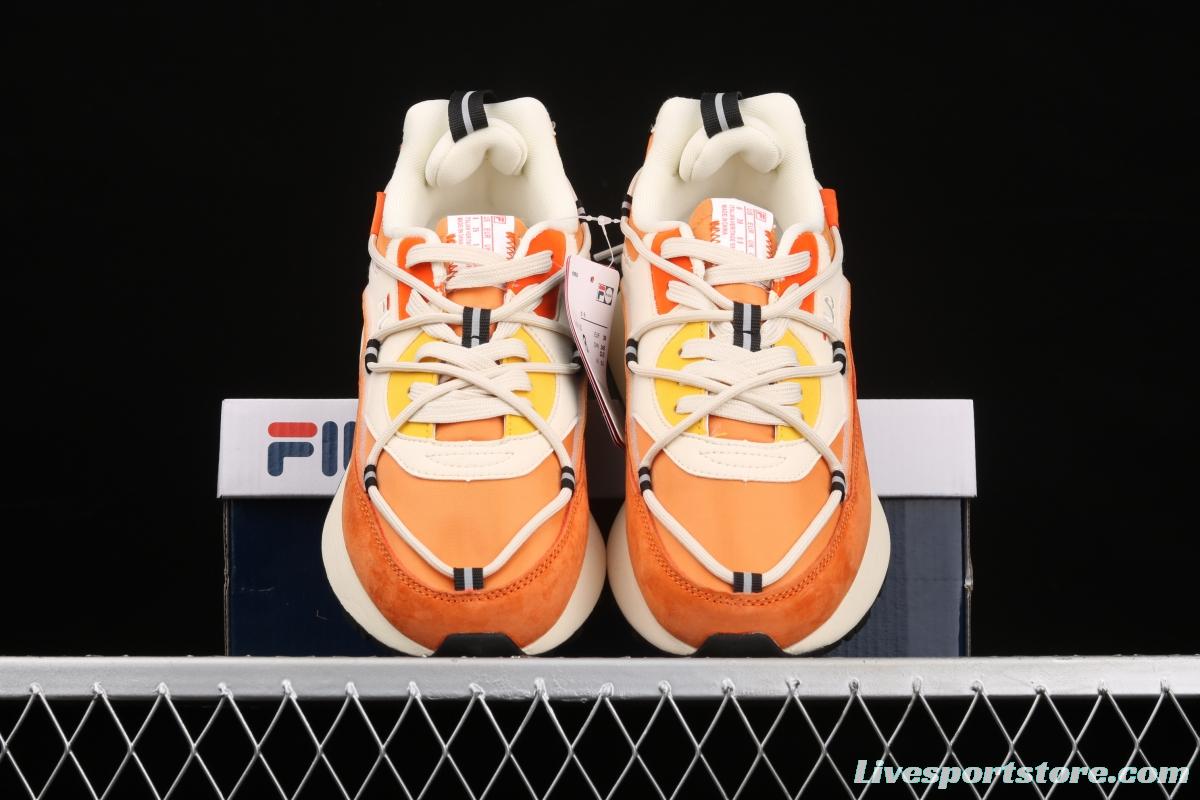 Fila Jogger spring and summer style orange soda hit color couple sports shoes T12W111108FGA