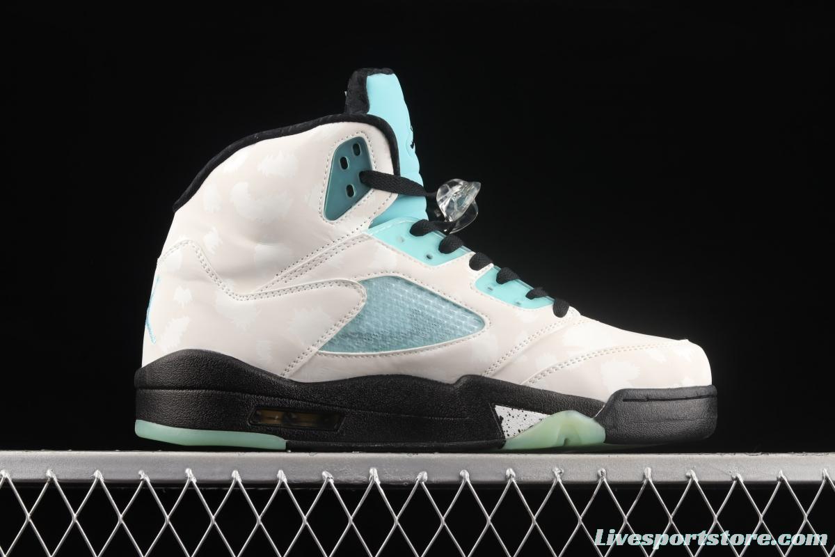 Air Jordan 5 Island Green Snow Leopard 3M reflective Allen Guo with CN2932-100s