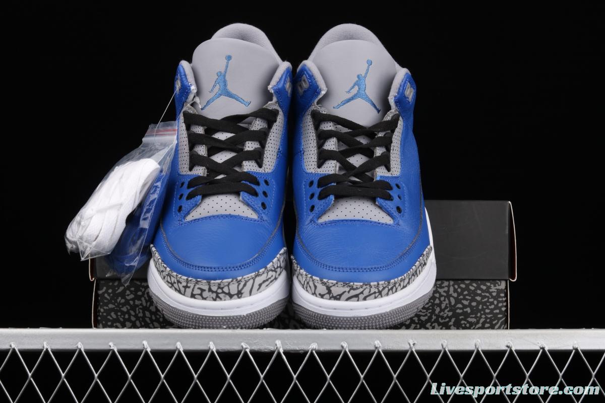 Air Jordan 3 Varsity Royal AJ3 Joe 3 head Royal Blue CT8532-400