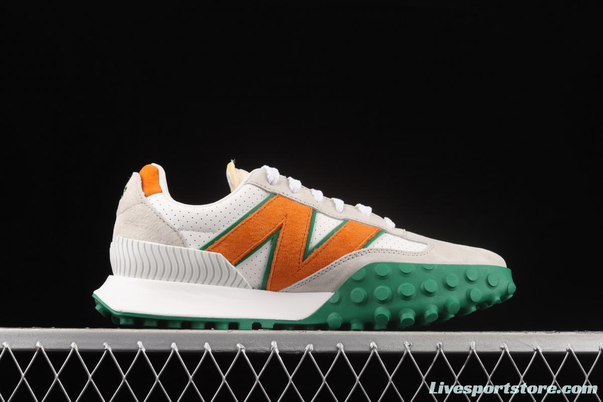 New Balance XC-72 series white, green and orange retro running shoes UXC72CBD