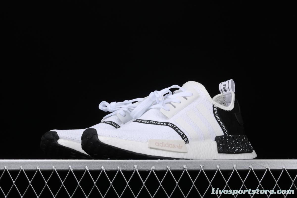 Adidas NMD_R1 Boost Originals Taping EF3326 White Samurai