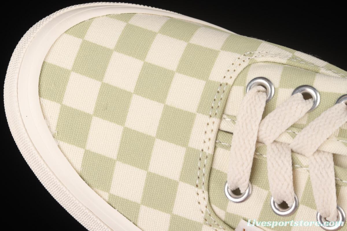 Vans Authentic Anaheim series classic green and white checkered low-top casual board shoes VN0A5HZS9F0