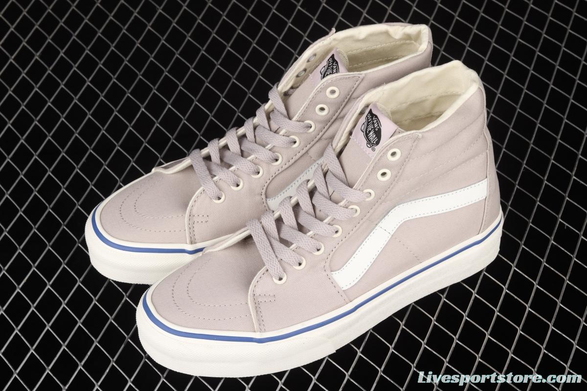 Vans Sk8-Hi Slim side striped high-upper light canvas high-upper shoes VN0A4U164U1