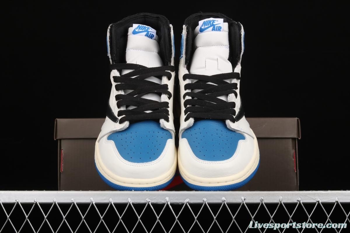 Travis Scott x Air Jordan 1 High OG Lightning inverted tick DH3227-105