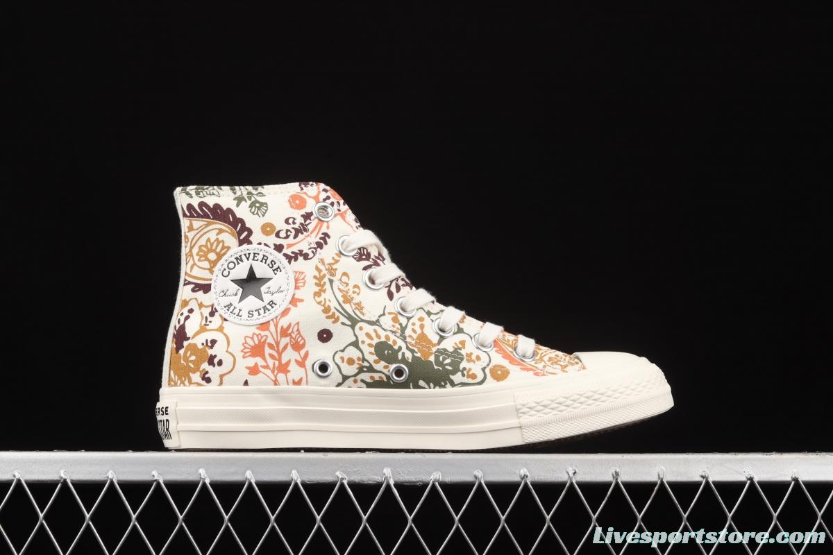 Converse All Star Converse cashew flower series high upper board shoes 572543C