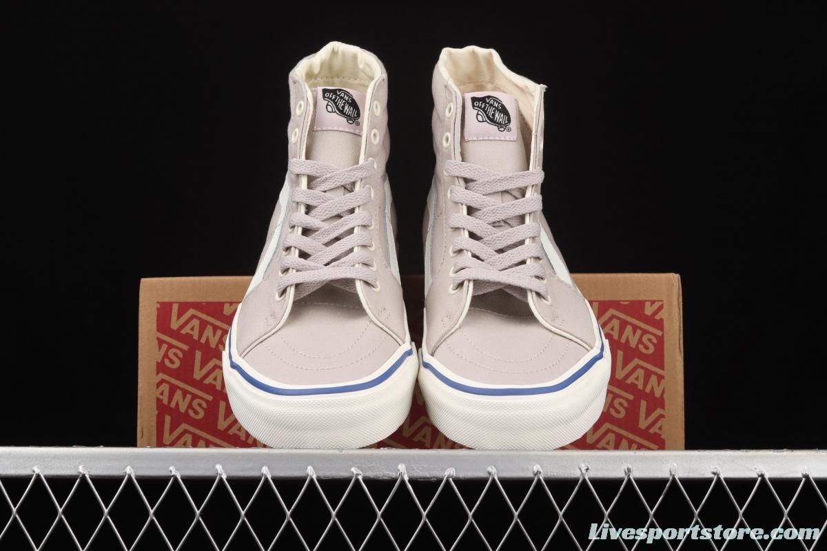 Vans Sk8-Hi Slim side striped high-upper light canvas high-upper shoes VN0A4U164U1