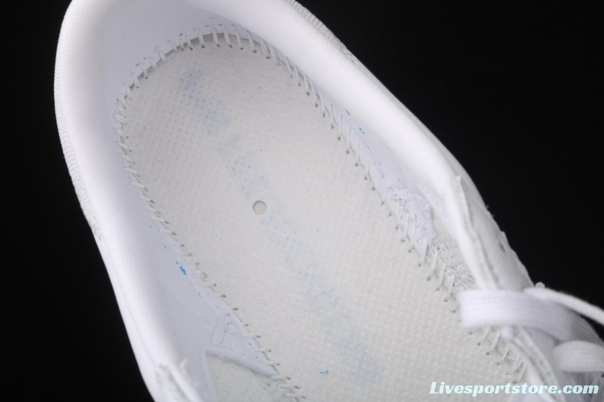 Adidas Sambarose W FV7420 clover retro head layer all white lace thick soles raised board shoes