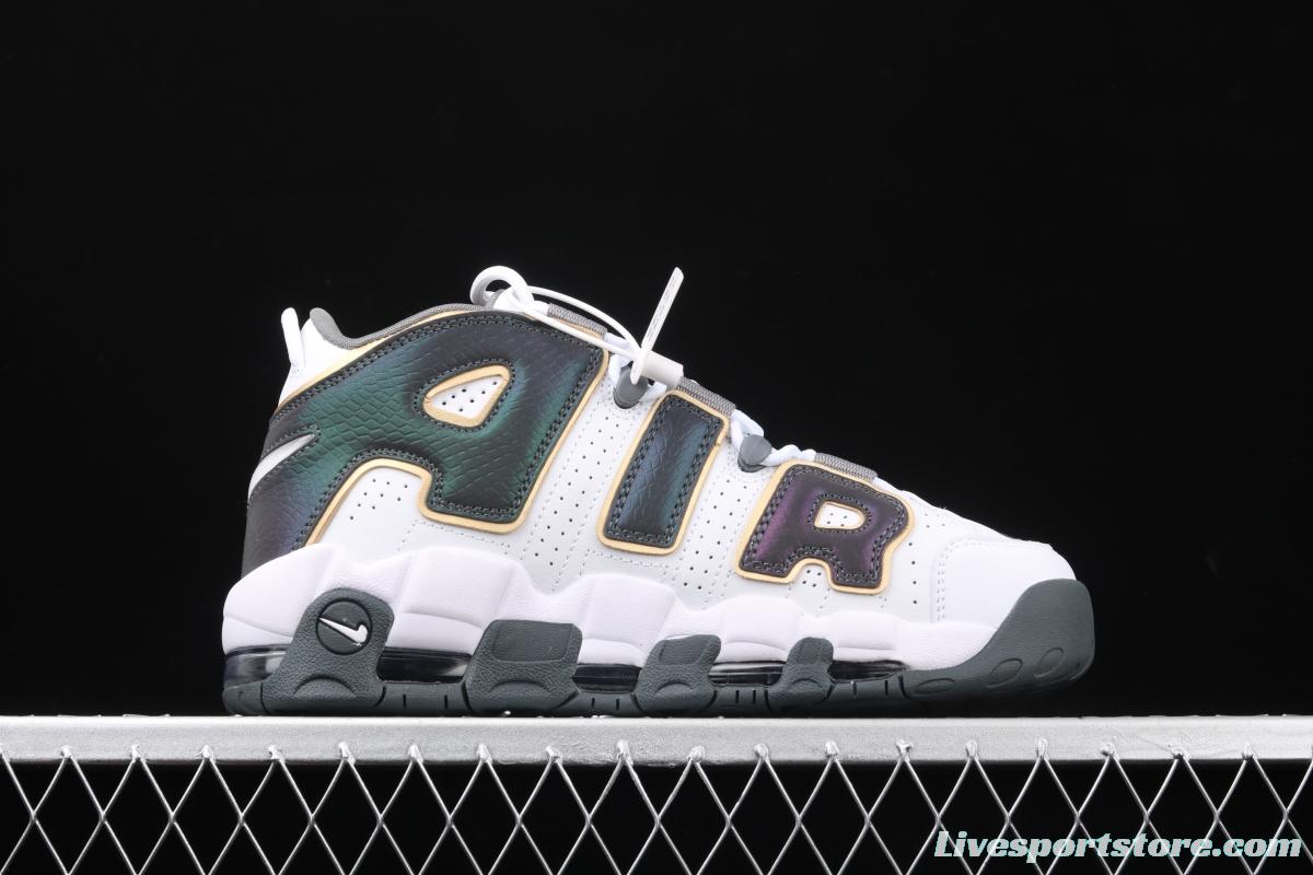 NIKE Air More Uptempo 96 QS Pippen Primary Series Classic High Street Leisure Sports Culture Basketball shoes CQ4583-100