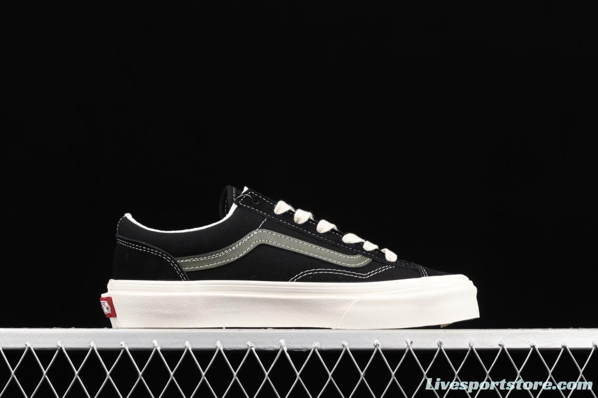 Vans Style 36 Retro black and white PEACEMINUSONE short head limited edition skateboard shoes VN0A3DZ3VTA