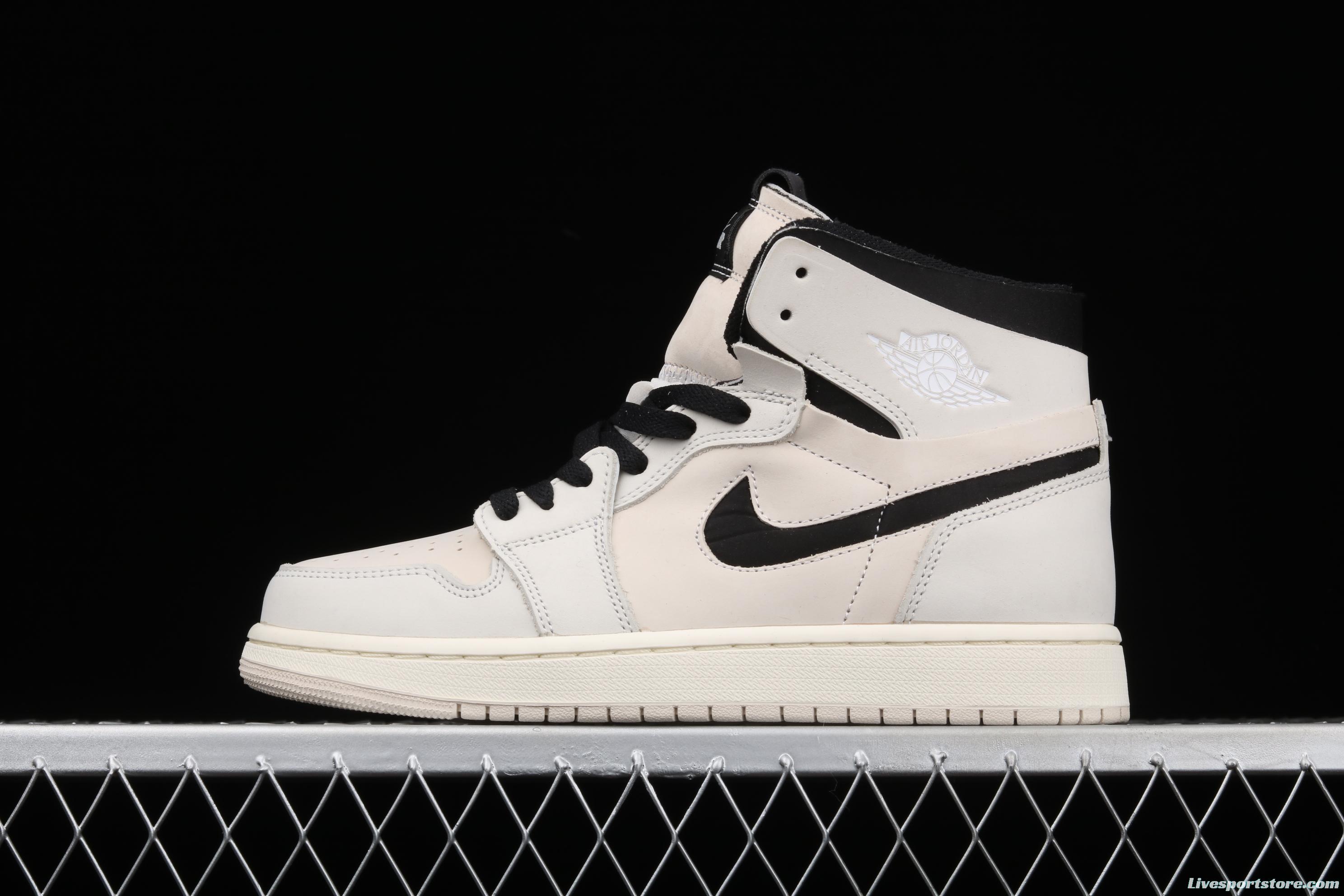 Air Jordan 1 Zoom Air CMFT Summit White Pearl Milk Tea Rice White CT0979-100