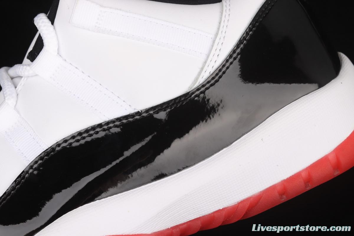 Air Jordan 11 Retro Low 11 low-grade lacquer leather black and red head layer true carbon AV2187-160