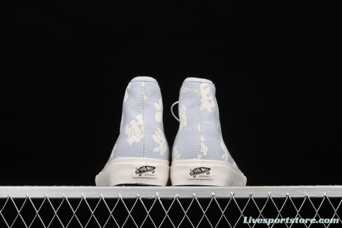 Vans Vault OG Style 24 Lx White Flower retro Joint style Zhongbang Leisure Board shoes VN0A5HUT4O6