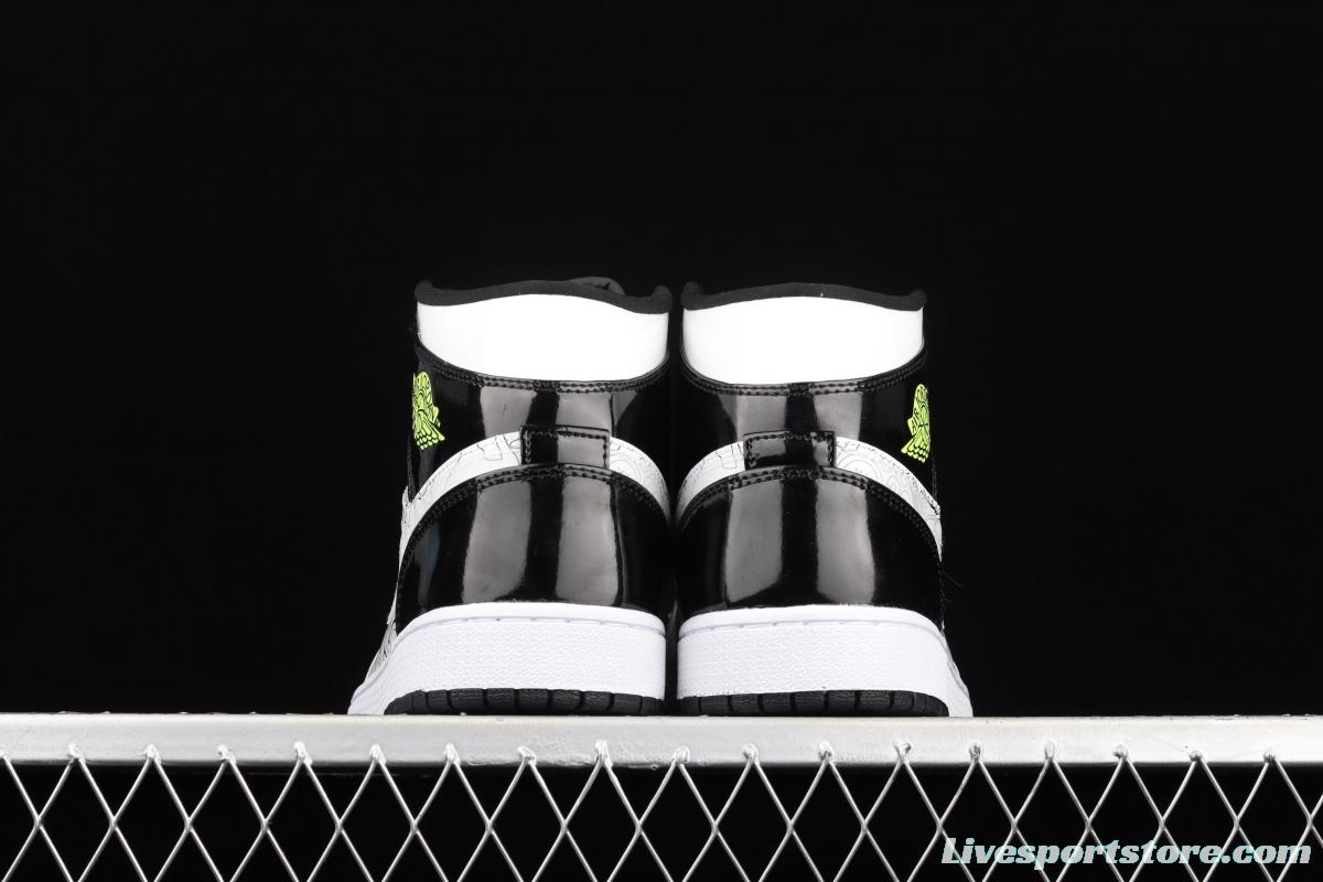 Air Jordan 1 Mid SE basketball shoes in black and white DC4099-100