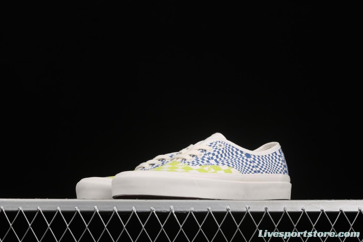 Vans Vault OG Authentic Lx high-end branch line impact color checkerboard retro low-side canvas skateboard shoes VN0A4BV91XQ1