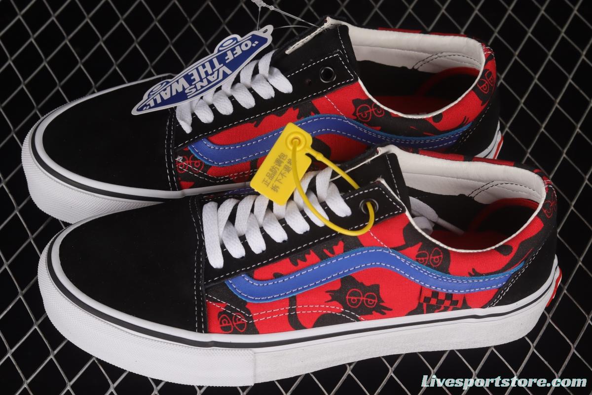 Vans Old Skool Pro Krooked Co-branded Graffiti Low-Top Casual Sneakers 0A5FCBAPC21