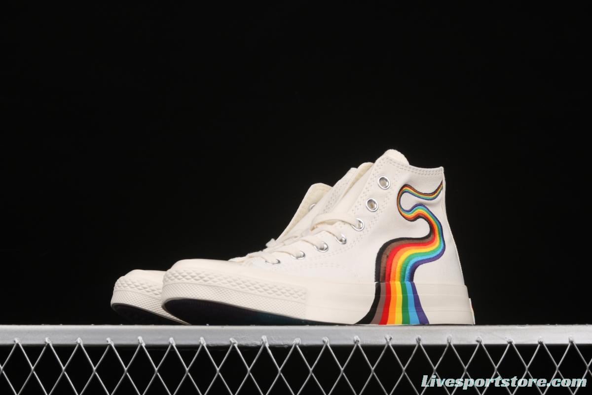 Converse Pride Chuck 70 rainbow color fashionable canvas shoes 170821C