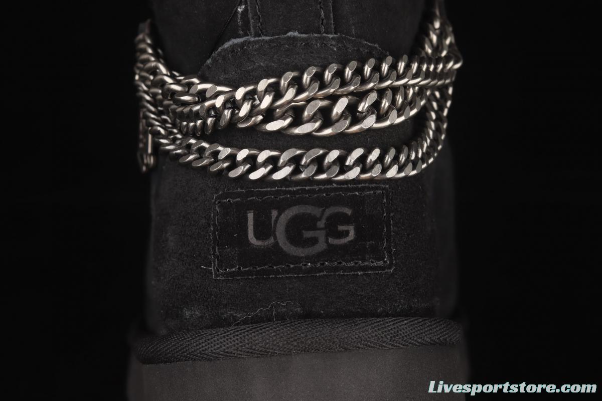 UGG Mini Bailey Button II outdoor snow boots in metal chain 1123668