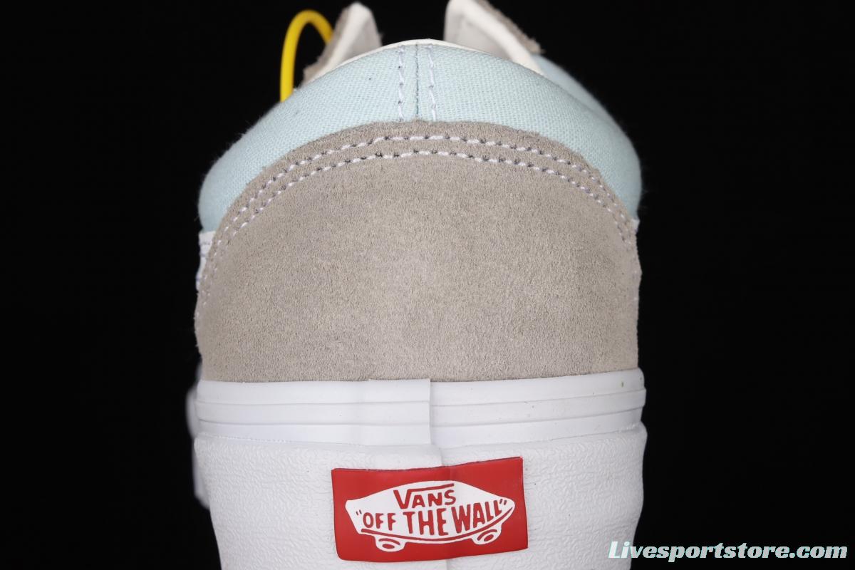 Vans Style 36 Milk Blue Gray matching low-top Leisure Board shoes VN0A3WKT4FY