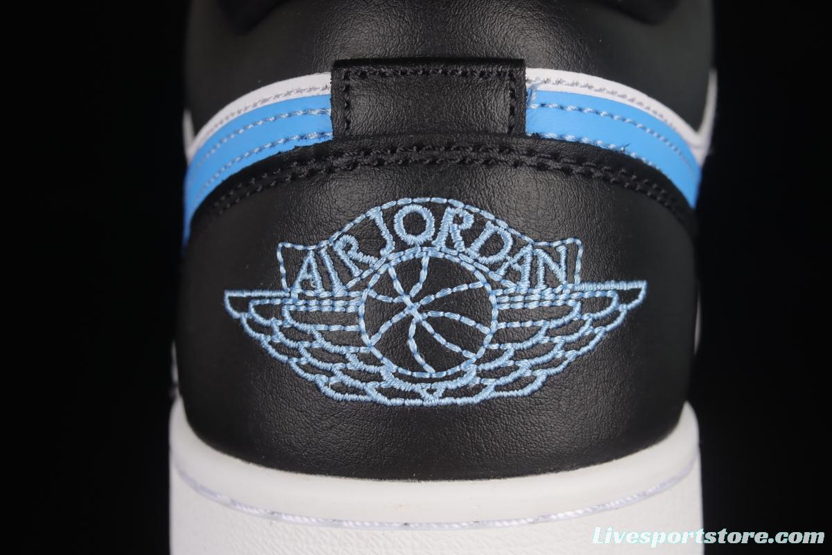 Air Jordan Low black blue and white low-top cultural leisure sports basketball shoes DC0774-041