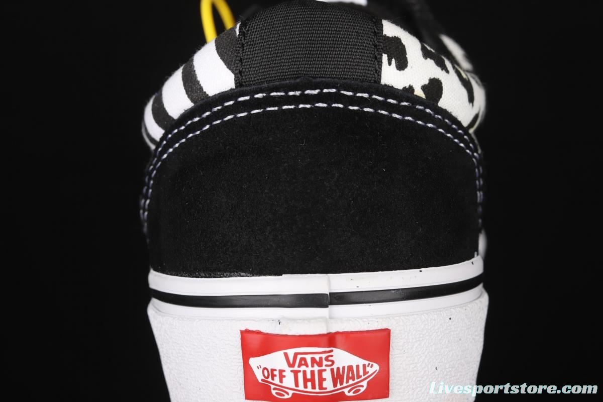 Vans Style 36 million black leopard print zebra print low-top casual shoes VN0A3TLAA25