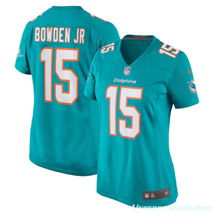 Women's Lynn Bowden Jr. Aqua Player Limited Team Jersey